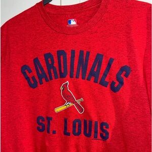 MLB GENUINE ST LOUIS CRDINALS MENS T SHIRT X-LARGE XL BASEBALL TEE RING SPUN EUC